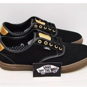 Vans Chima Ferguson Pro Black Gum Gold Skate Shoes